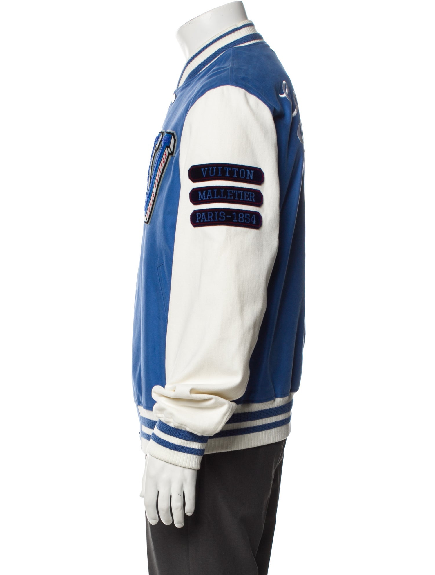 Louis Vuitton x Fragment 2017 Graphic Print Varsity Jacket