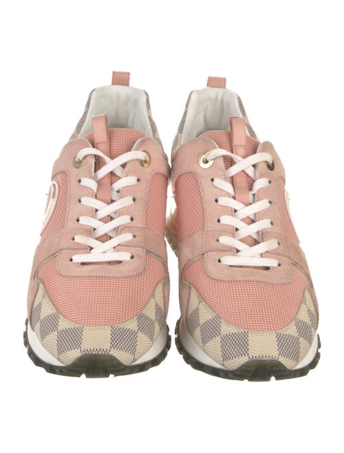 Louis Vuitton Damier Azur Pattern Mesh Accents Sneakers