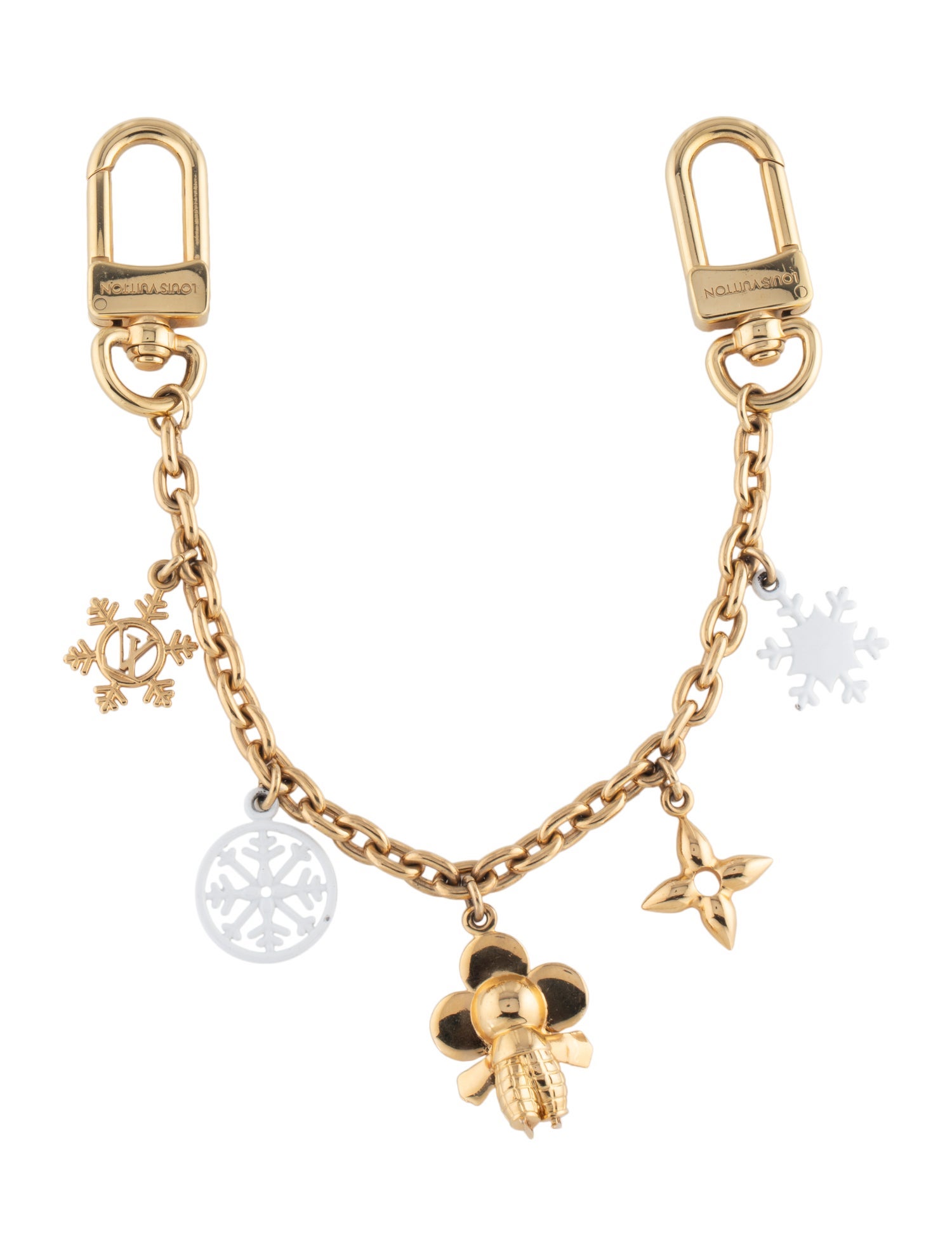 Louis Vuitton Vivienne Ice Skate Bag Charm - Gold Bag Accessories