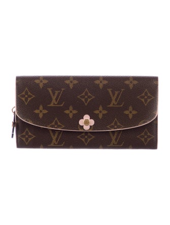 Louis Vuitton LV Monogram Coated Canvas Emilie Wallet