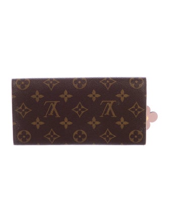 Louis Vuitton LV Monogram Coated Canvas Emilie Wallet