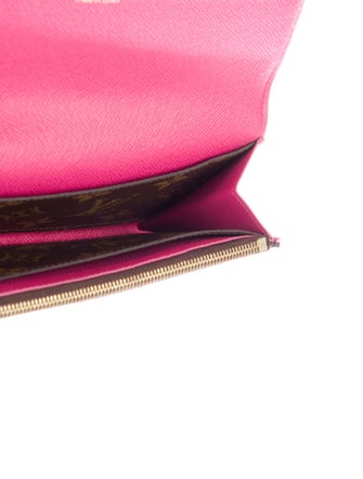 Louis Vuitton LV Monogram Coated Canvas Emilie Wallet