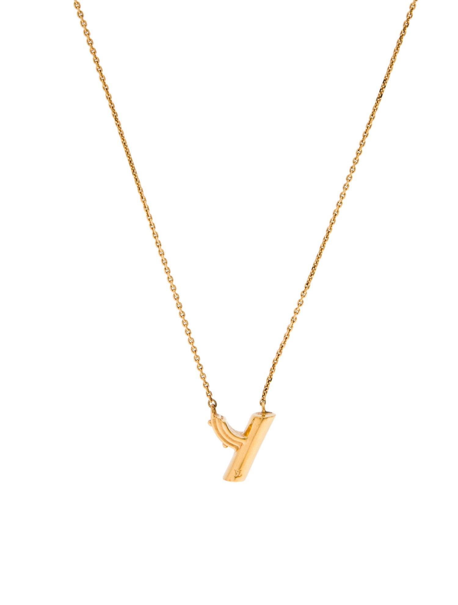 Louis Vuitton LV & Me 'Y' Pendant Necklace