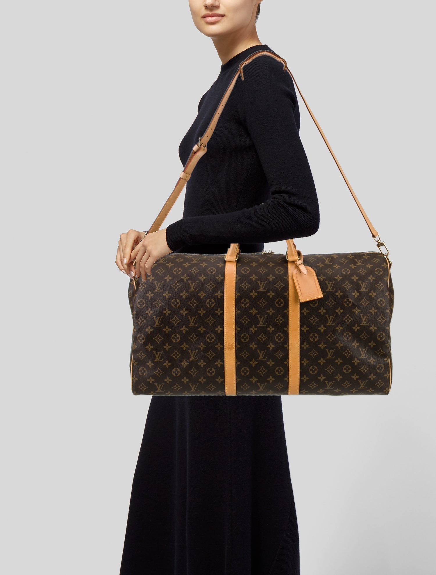 Louis Vuitton LV Monogram Keepall Bandouliere 50 Vintage