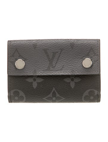 Louis Vuitton Wallets Monogram Eclipse Leather Compact Wallet
