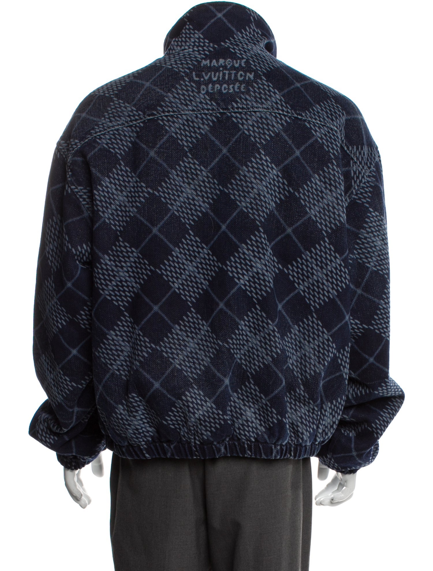 Louis Vuitton 2025 Plaid Print Jacket Blue Outerwear, Clothing