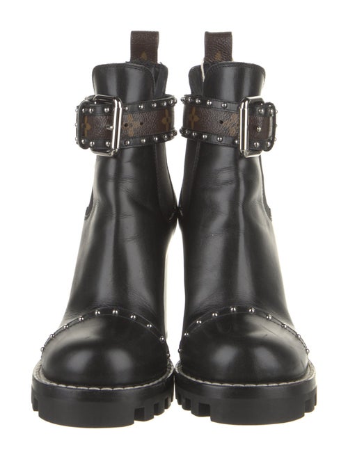 Louis Vuitton LV Monogram Leather Chelsea Boots