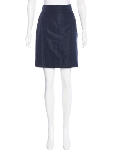Louis Vuitton Silk Knee-Length Skirt