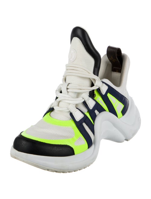 Louis Vuitton LV Monogram Leather Trim Embellishment Chunky Sneakers