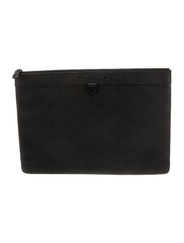 Louis Vuitton Clutches Leather Shadow Discovery Pochette GM