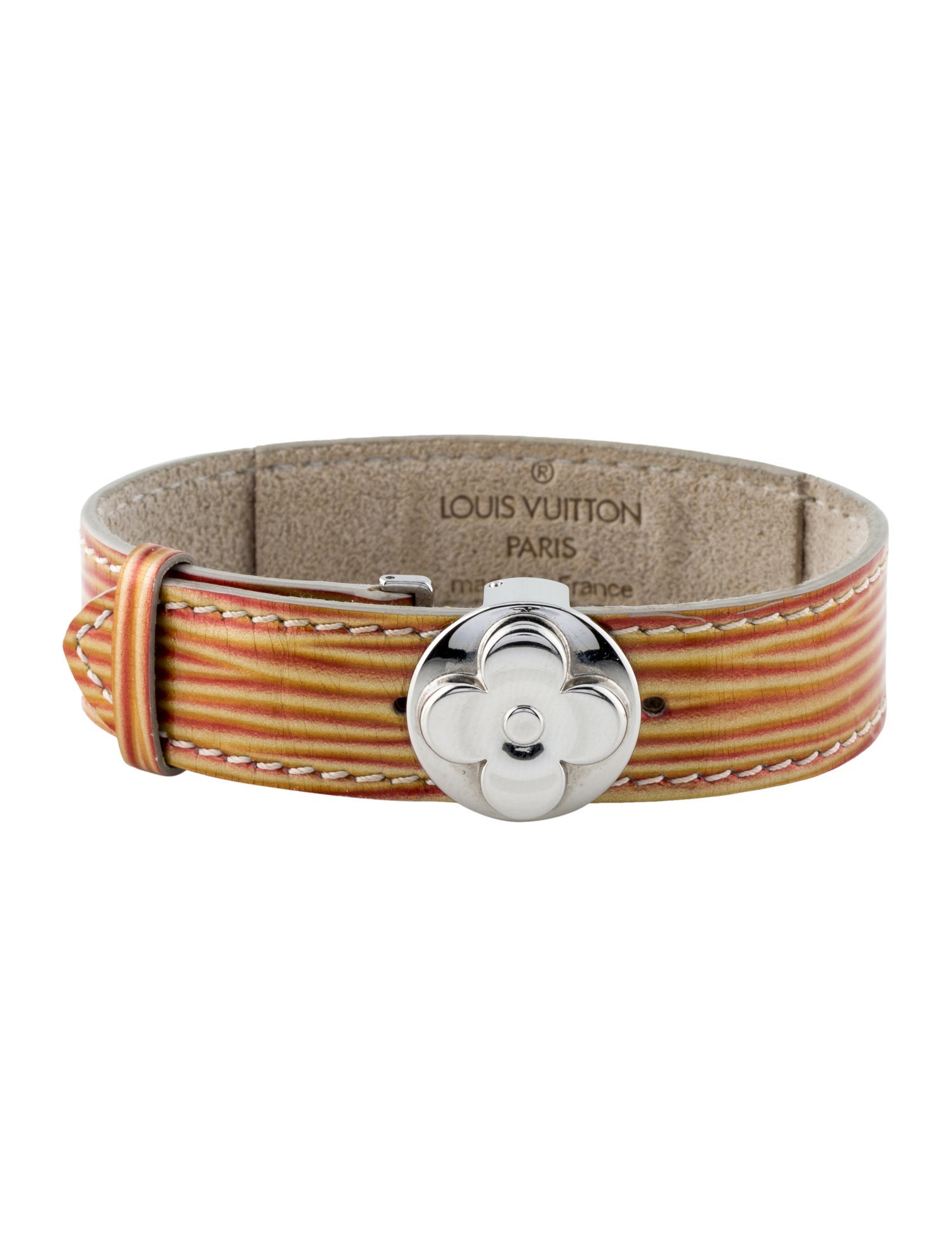 Louis Vuitton Leather Cyber Epi Wish Bracelet