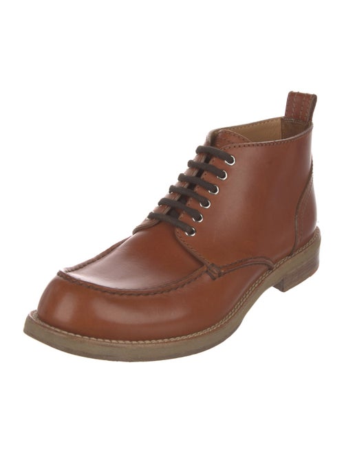 Louis Vuitton Leather Lace-Up Boots