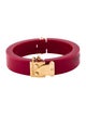 Louis Vuitton Resin Lock Me Cuff Bangle Bracelet