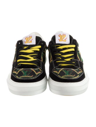 Louis Vuitton Suede Printed Sneakers
