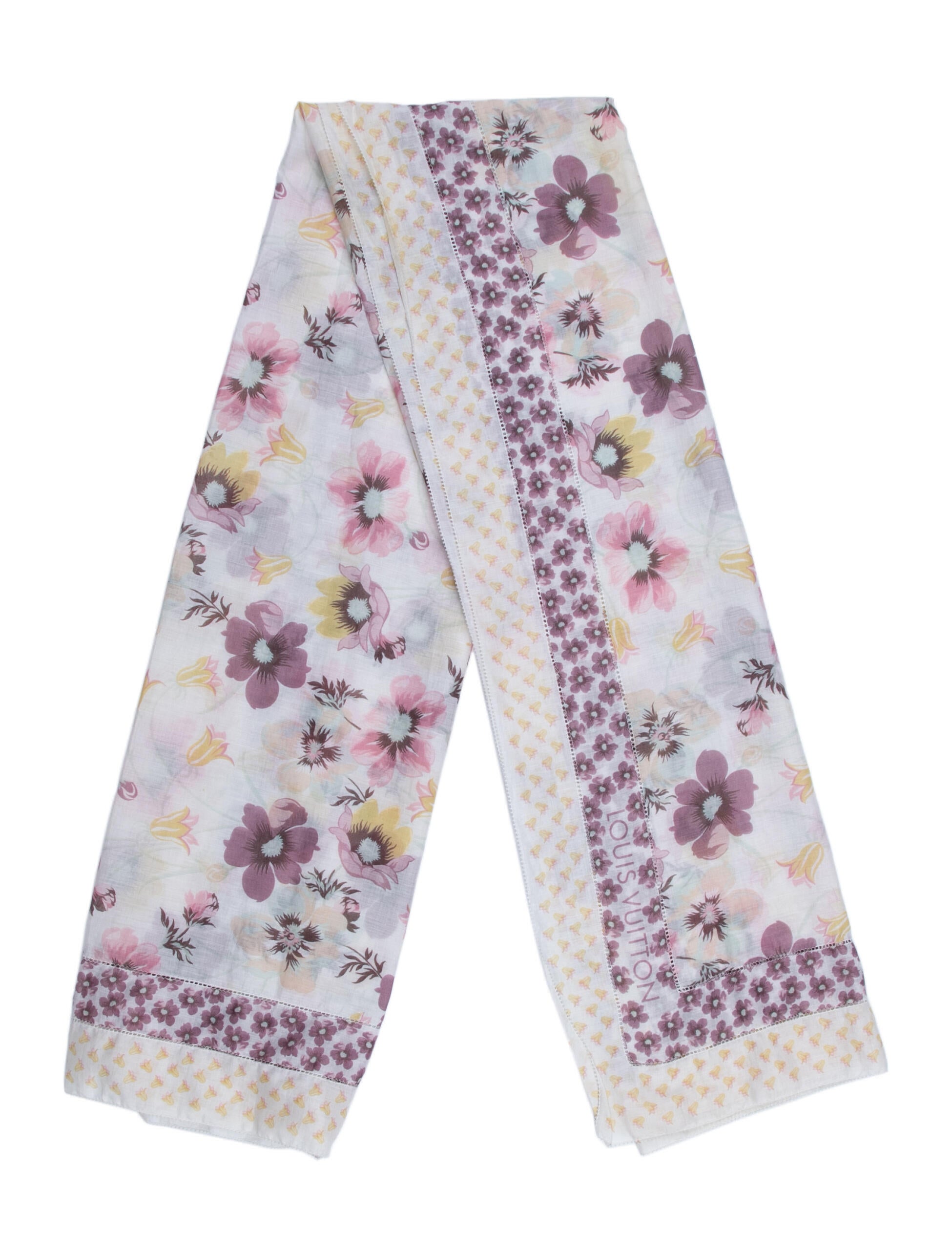 Louis Vuitton Floral Print Scarf