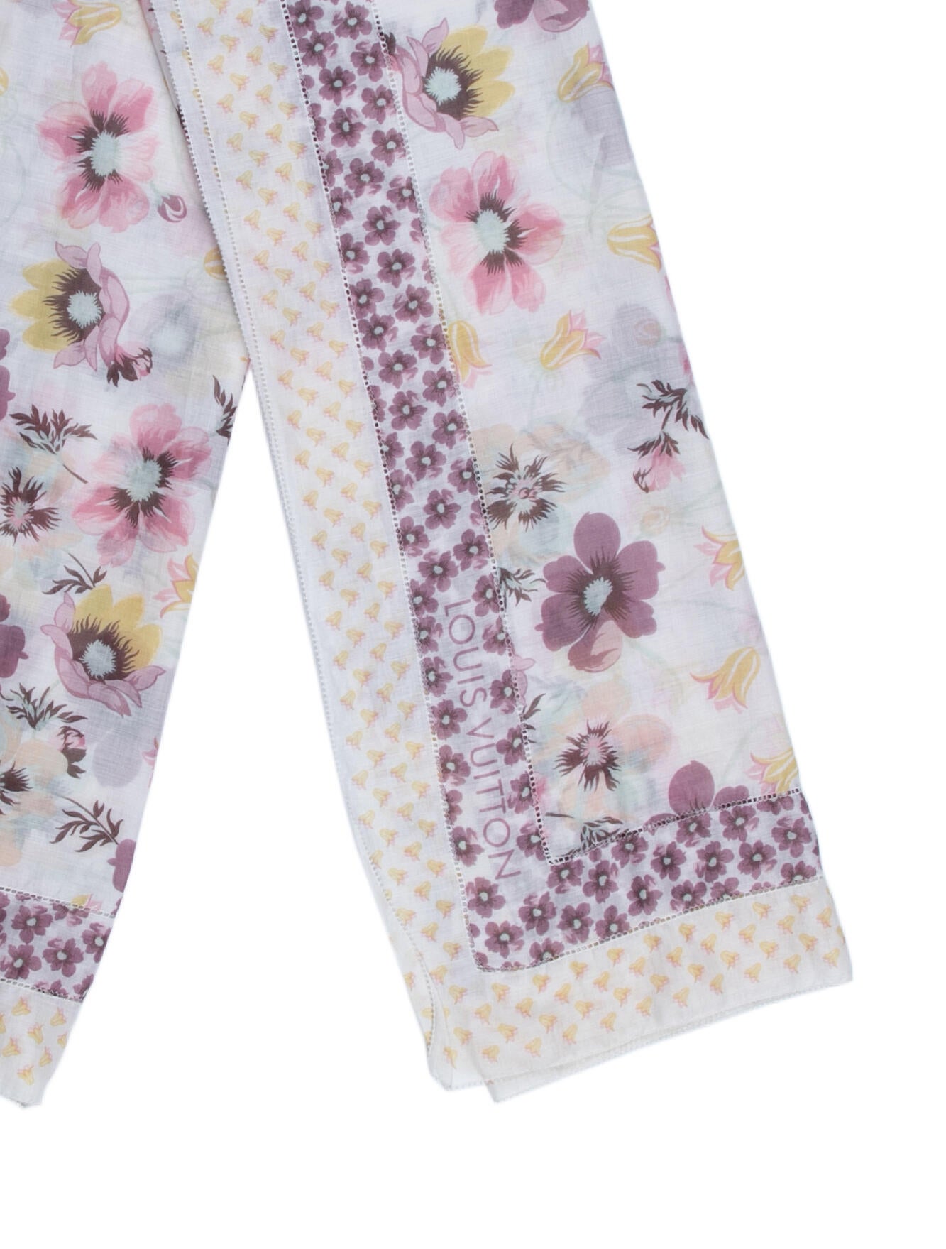 Louis Vuitton Floral Print Scarf