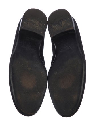 Louis Vuitton Suede Tassel Accents Loafers