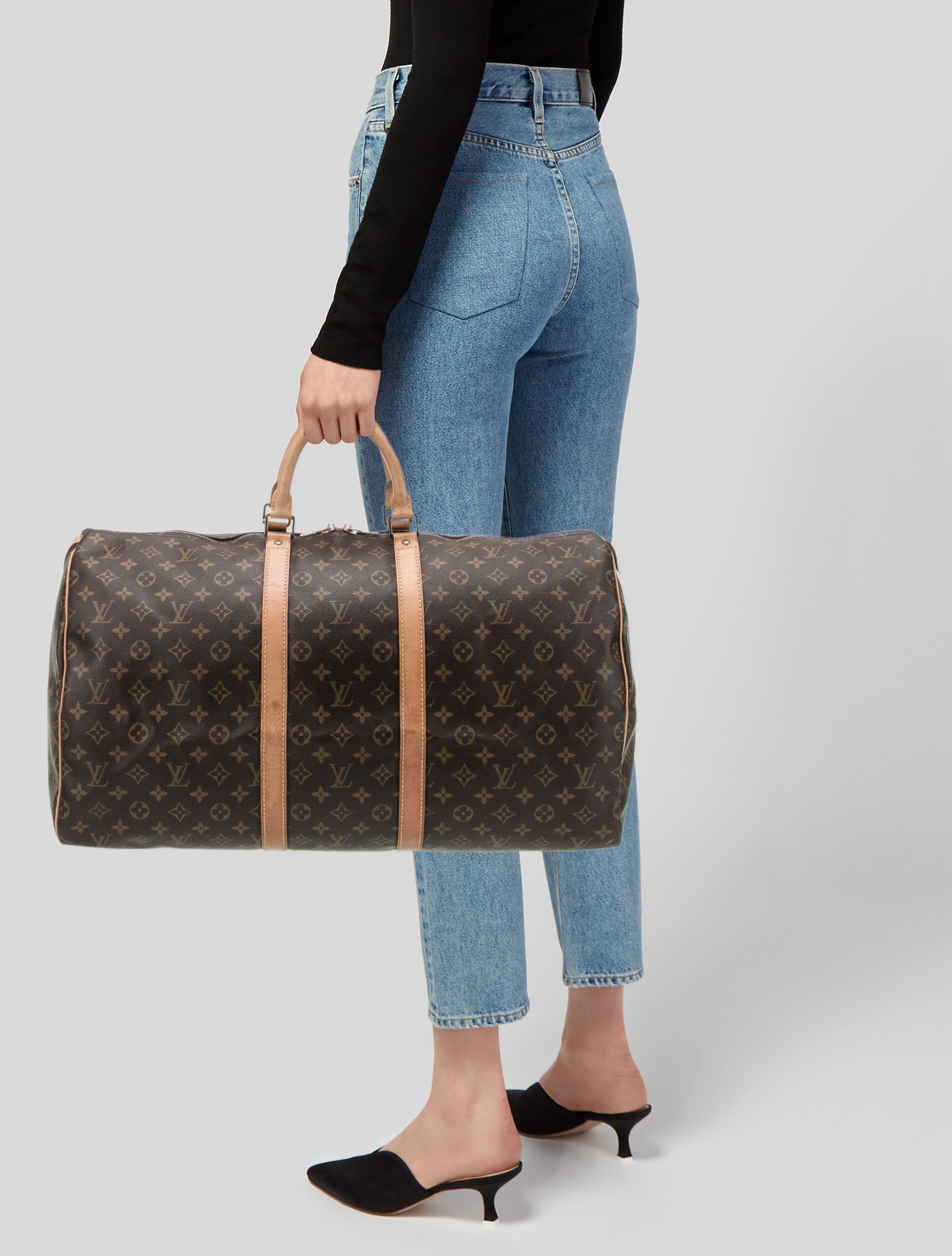 Louis Vuitton LV Monogram Keepall 55 Vintage