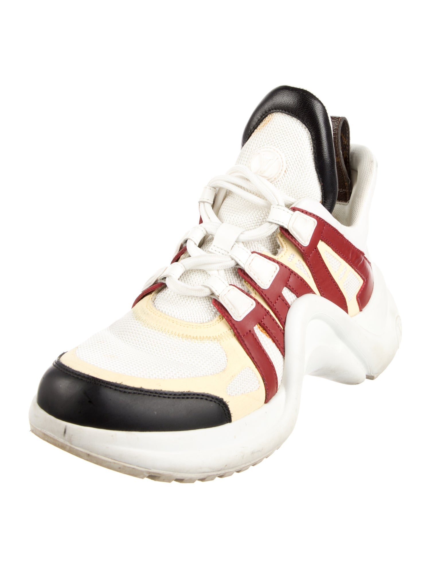 Louis Vuitton Colorblock Pattern Chunky Sneakers