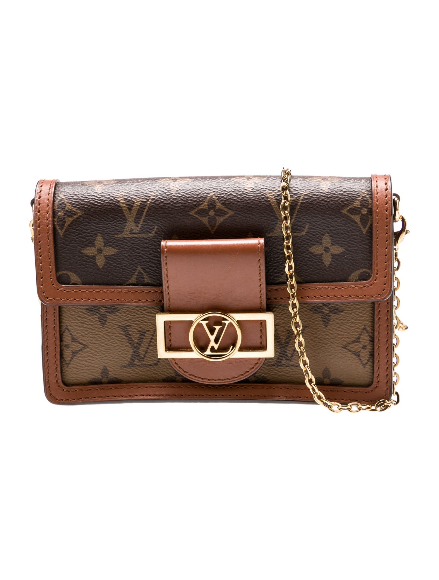 Louis Vuitton Monogram Reverse Dauphine Chain Wallet