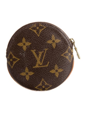 Louis Vuitton Monogram Pattern Coated Canvas Round Coin Purse