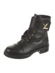 Louis Vuitton Leather Combat Boots