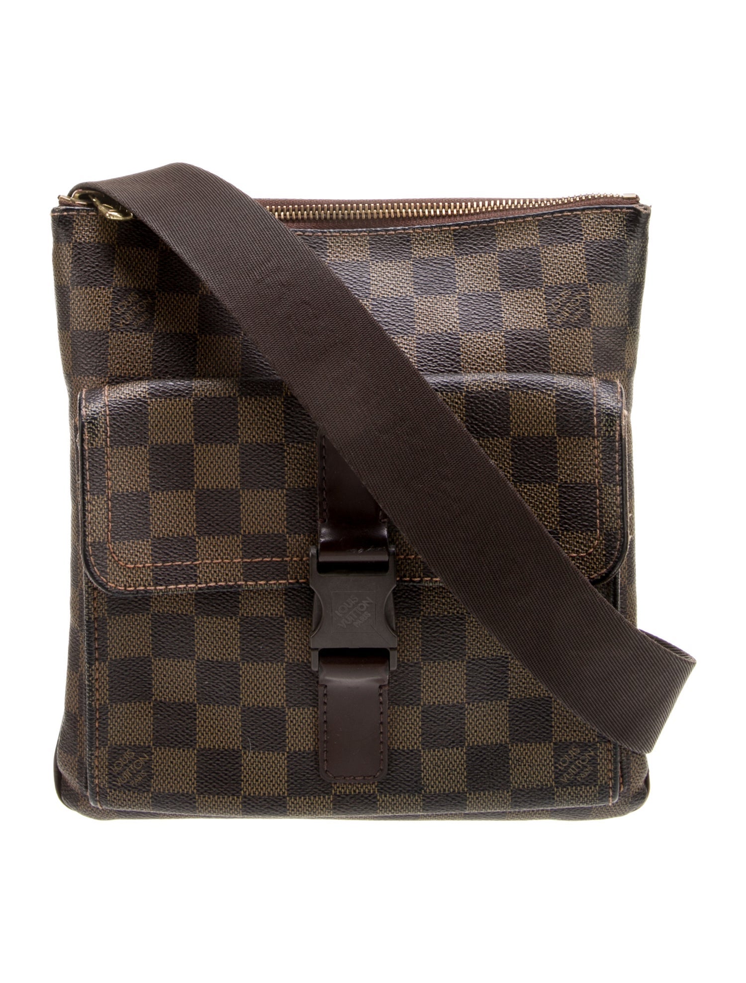 【希少】LOUIS VUITTON Damier Ebene Pochette Melville Vintage Louis Vuitton Damier Ebene Pochette Melville Vintage - Brown