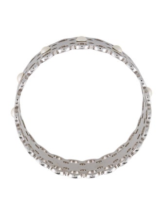 Louis Vuitton Faux Pearl Hide & Seek Bangle Bracelet