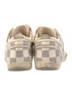 Louis Vuitton Damier Azur Pattern Leather Trim Embellishment Sneakers