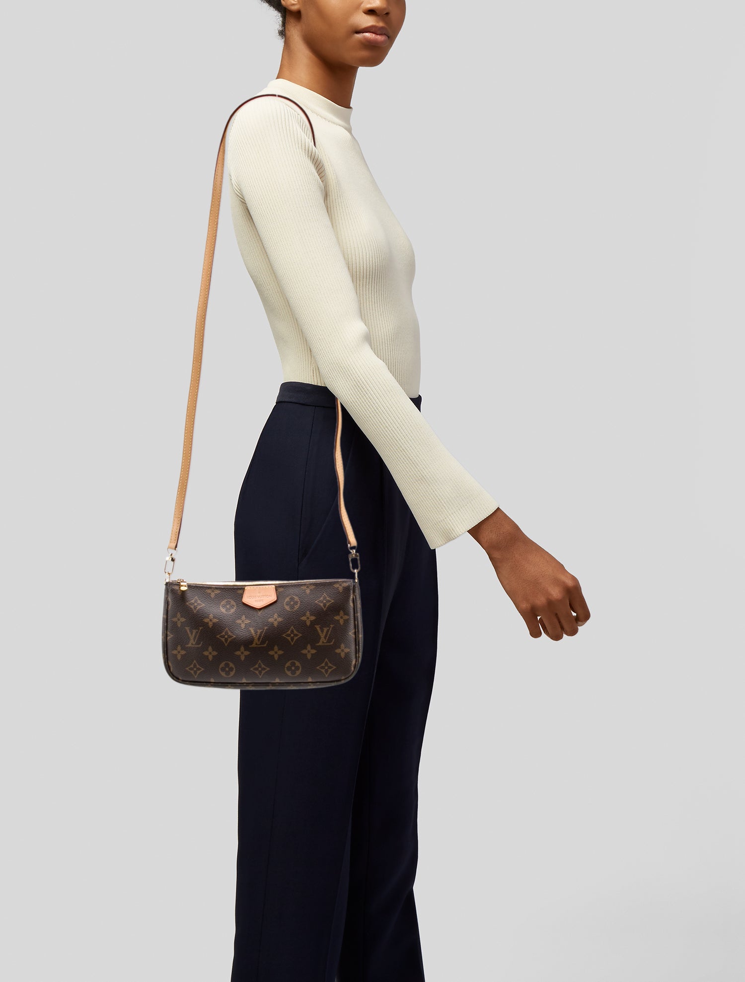 Louis Vuitton LV Monogram Multi-Pochette Accessoires - Brown Crossbody Bags, Handbags 