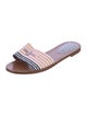 Louis Vuitton Canvas Striped Slides