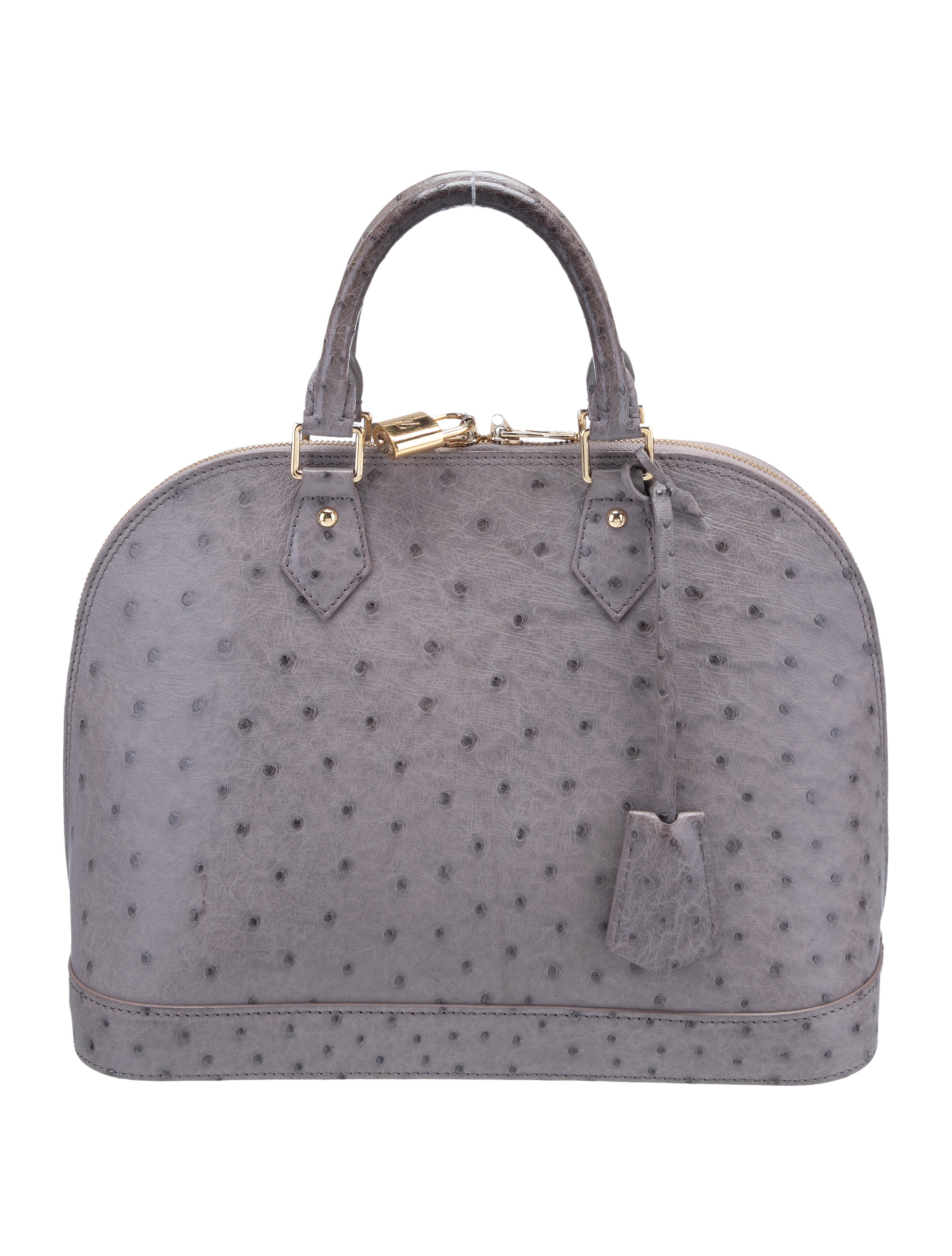 Louis Vuitton Ostrich Alma PM