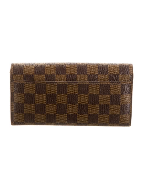 Louis Vuitton 2019 Damier Ebene Pattern Sarah Wallet