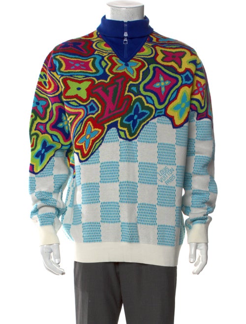 Louis Vuitton 2021 Printed Polo Sweater