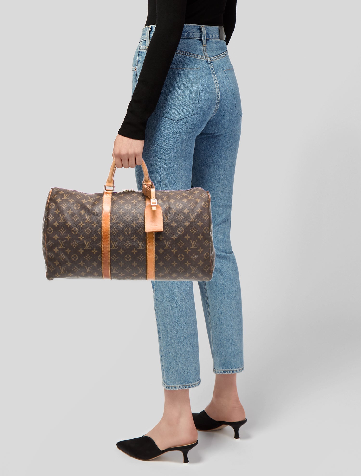 Louis Vuitton Coated Canvas Keepall 50