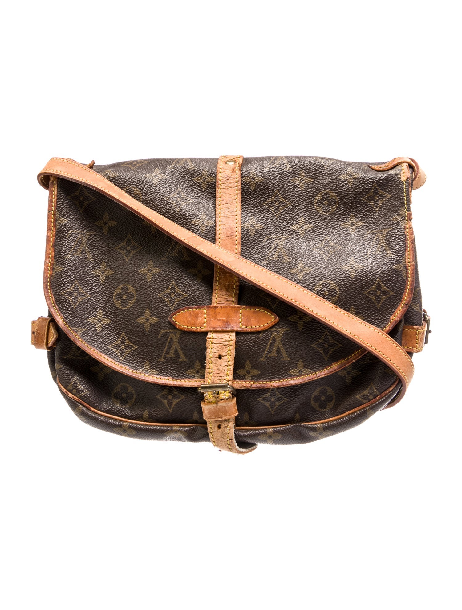Louis Vuitton Coated Canvas Saumur 30