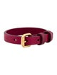 Louis Vuitton Leather 'Maison fondee en 1854' Bracelet