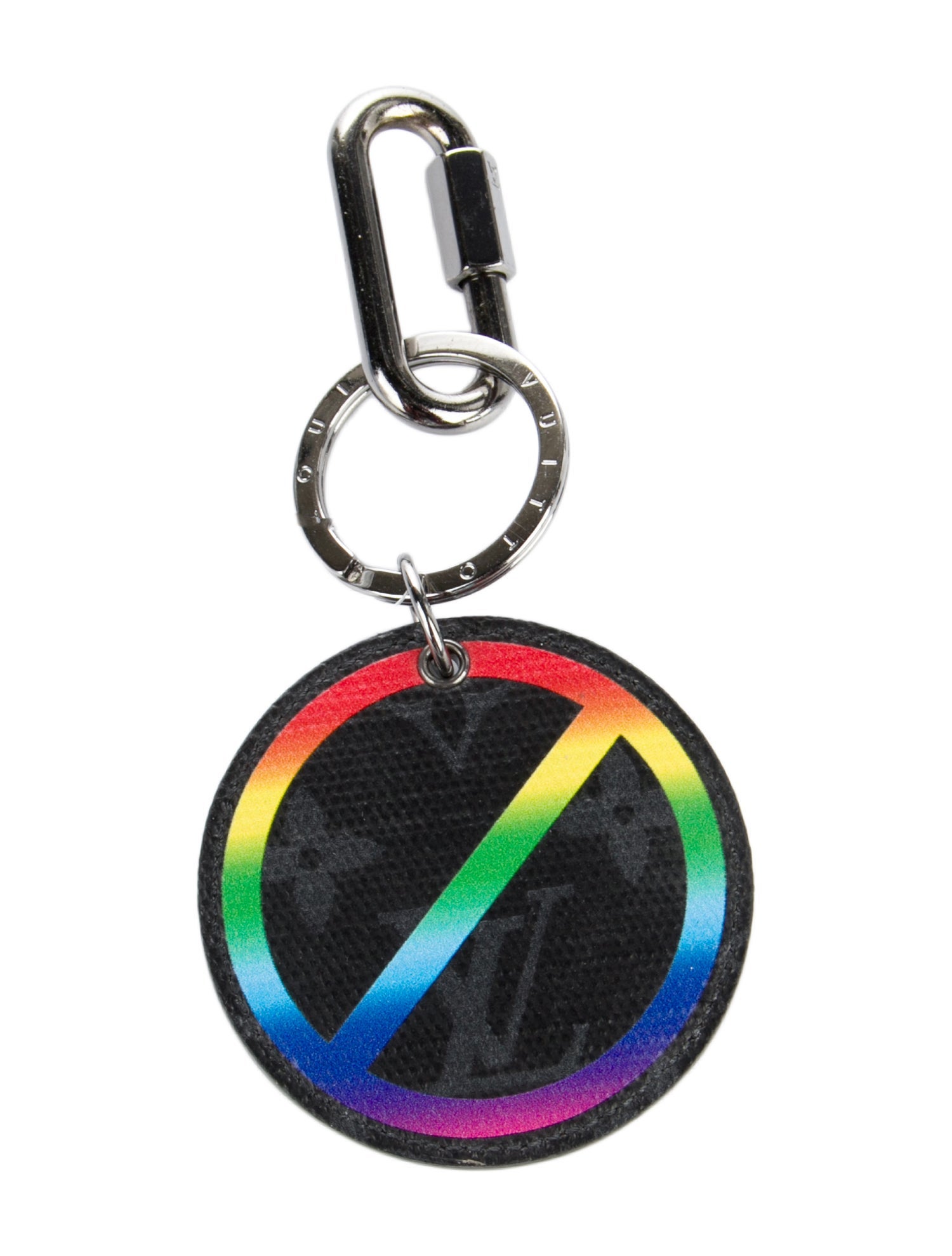 Louis Vuitton Monogram Eclipse Rainbow Illustre Keychain