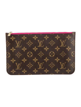 Louis Vuitton Coated Canvas Neverfull Pouch