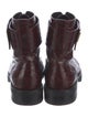 Louis Vuitton Embossed Leather Combat Boots