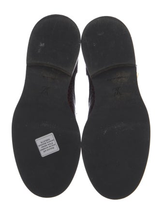 Louis Vuitton Embossed Leather Combat Boots