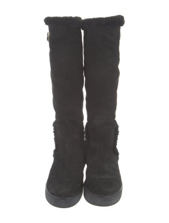 Louis Vuitton LV Monogram Suede Snow Boots