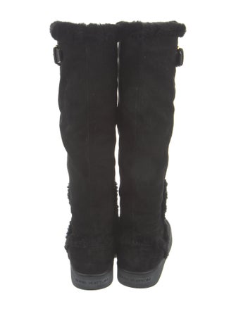 Louis Vuitton LV Monogram Suede Snow Boots