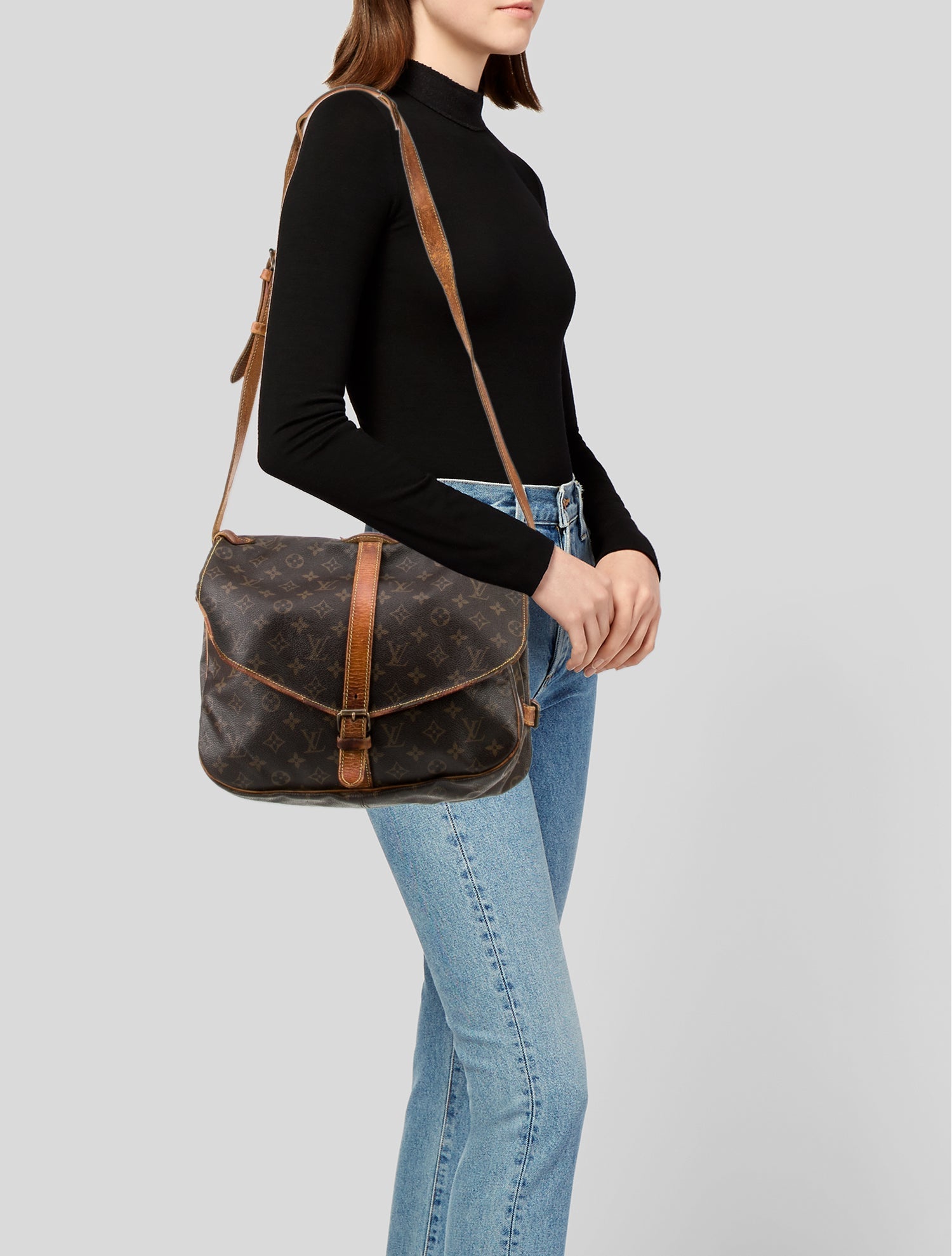 Louis Vuitton LV Monogram Saumur 30 Vintage