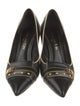 Louis Vuitton Leather Studded Accents Pumps