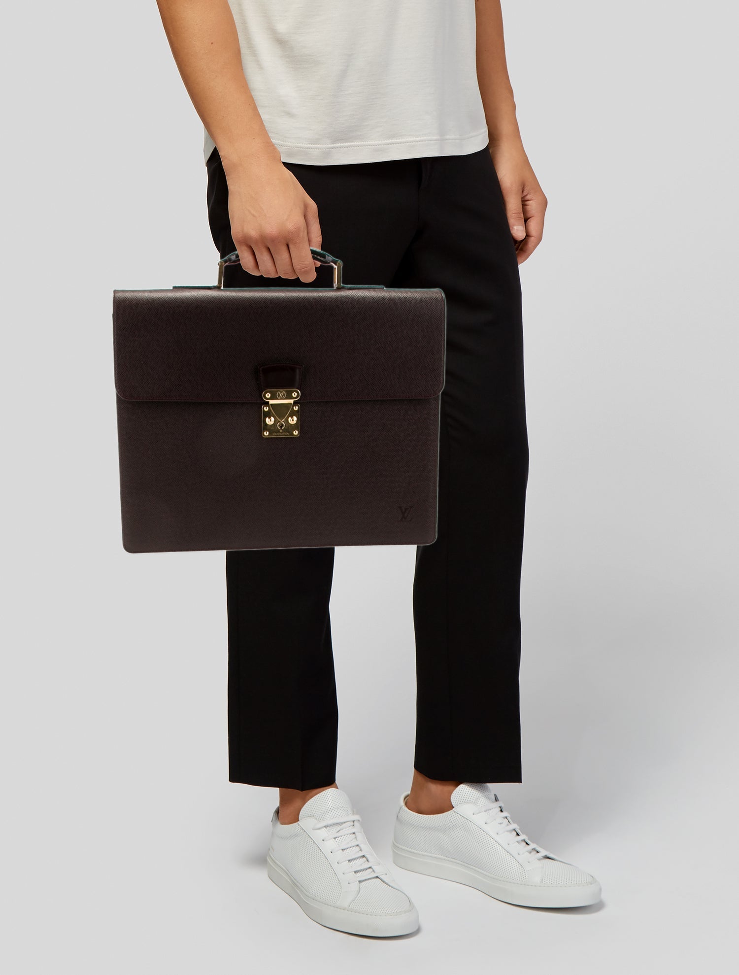 Louis Vuitton Taiga Leather Briefcase Vintage