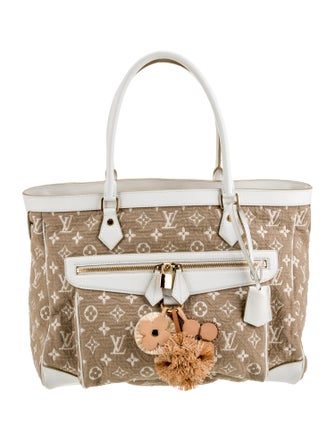 Louis Vuitton LV Monogram Limited Edition Sabbia Cabas w/ Bag Charms GM Vintage