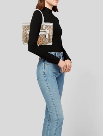 Louis Vuitton LV Monogram Limited Edition Sabbia Cabas w/ Bag Charms GM Vintage