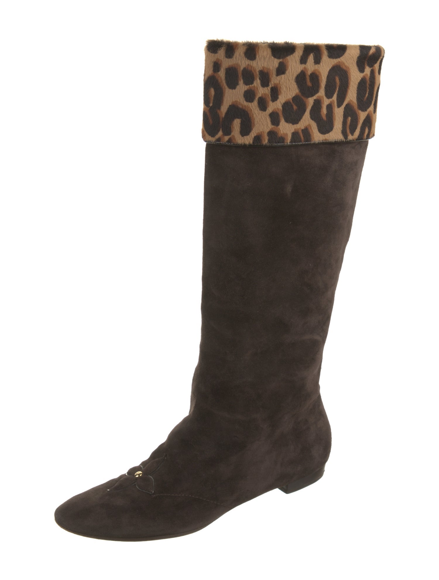 Louis Vuitton Suede Riding Boots