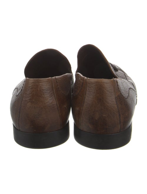 Louis Vuitton Leather Tassel Accents Dress Loafers